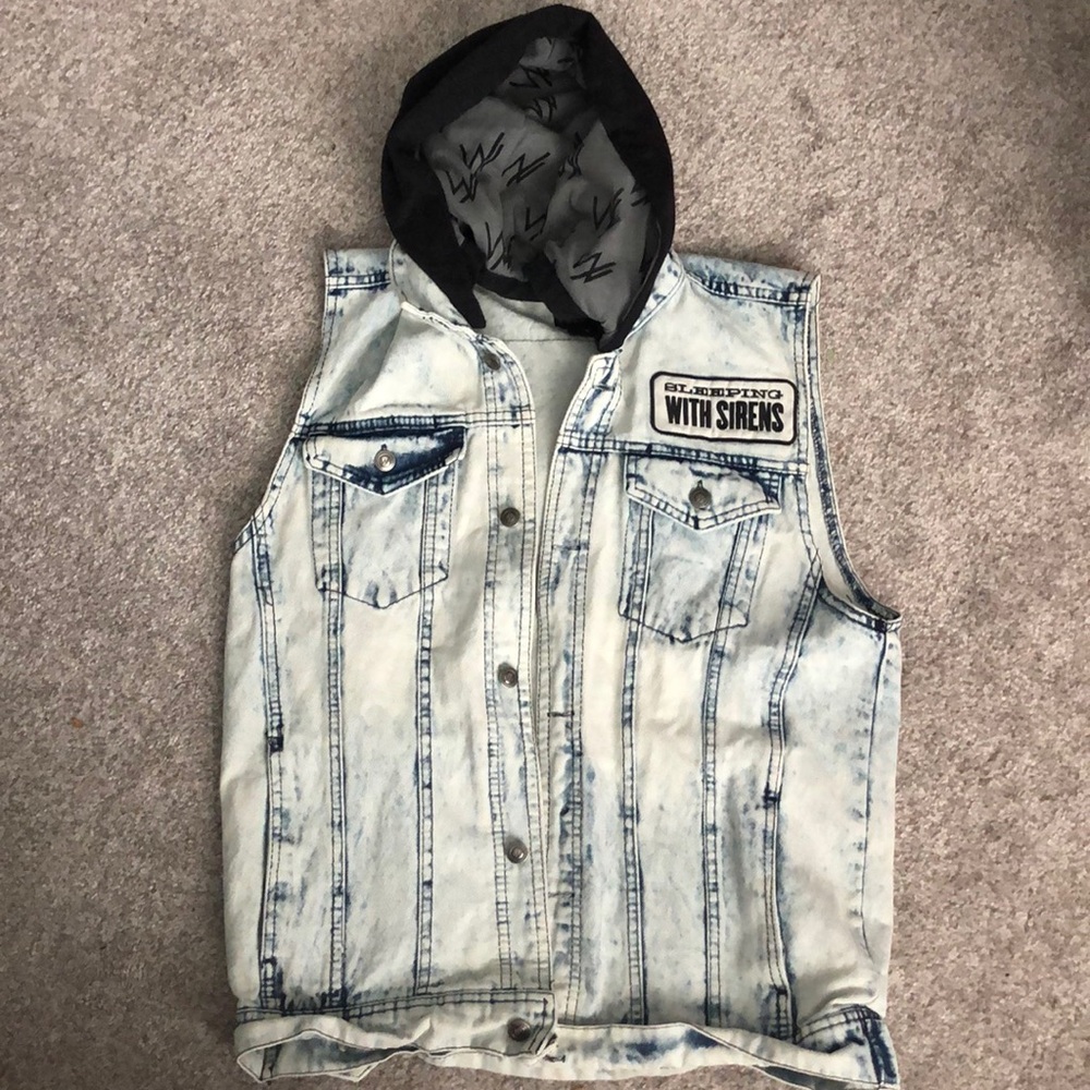 Sleeping With Sirens Jean Vest Jacket
